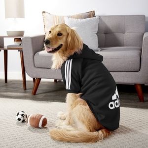 Adidog Adidas inspired dog hoodie sweater